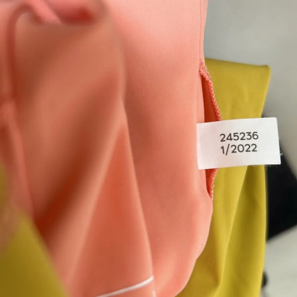 Outdoor Voices One Shoulder Athletic Dress pink yellow size XL mini dress - Picture 11 of 11